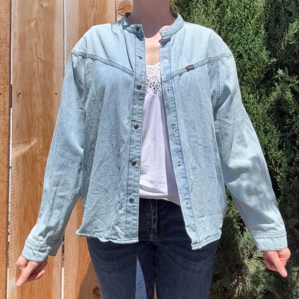 Wrangler Light Blue Denim Cardigan